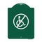 Signmission Designer Series Sign-No Handicap, Green & White Aluminum Sign, 18" x 24", GW-1824-23846 A-DES-GW-1824-23846 - alternate 1